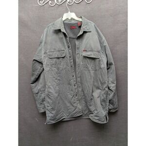 Wolverine Fleece Lined Shirt Jacket Shacket Chore Jacket Work Men's Size L Tall